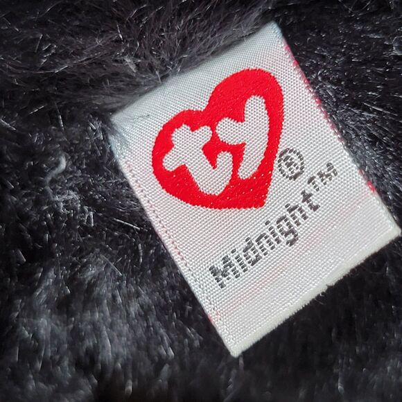 RETIRED TY Beanie Wild Wild Best 9" Plush Black Bear "Midnight" - Picture 6 of 9